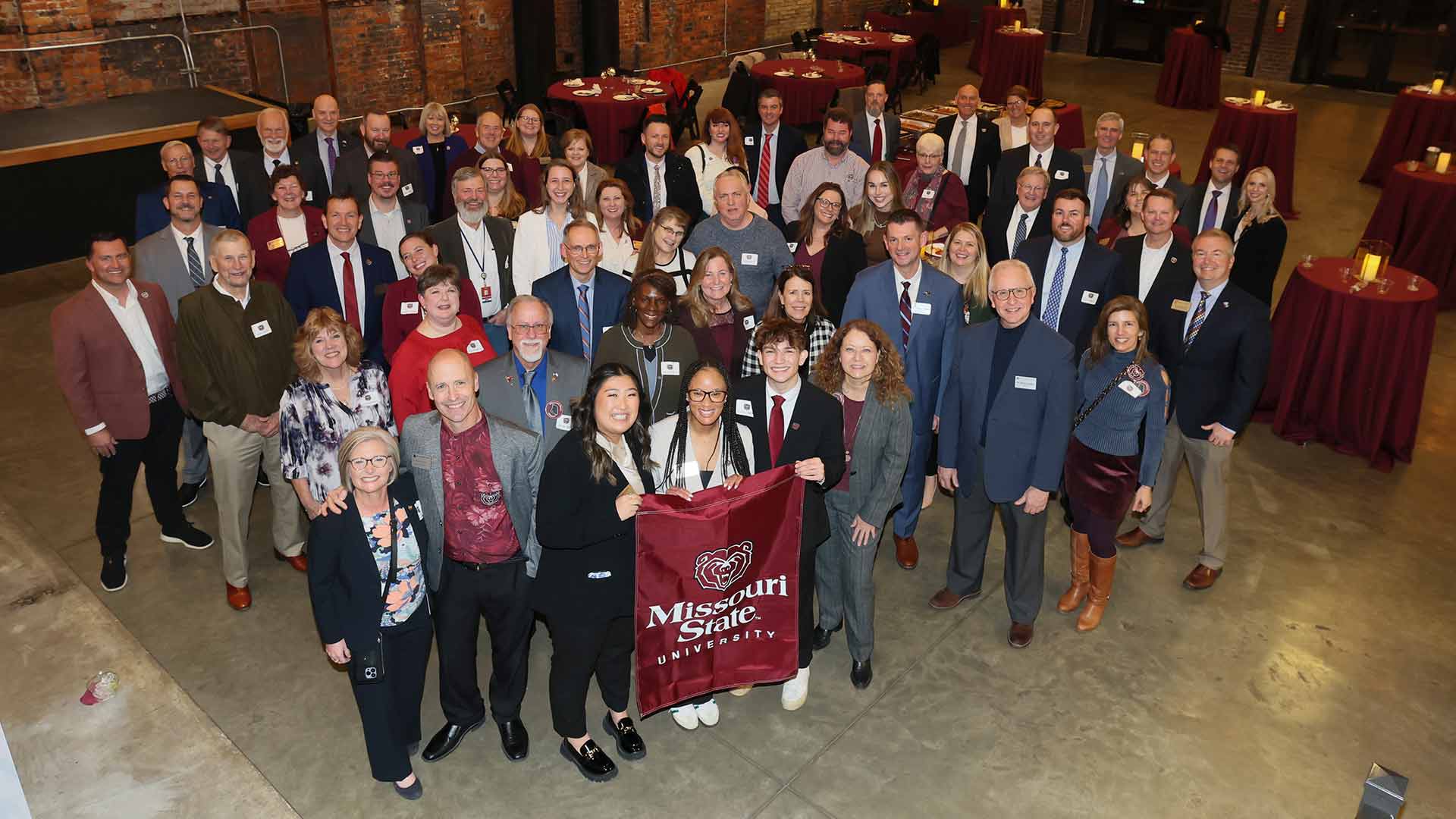 Various attendees, including staff, students and alumni, at an alumni legislative reception in Jefferson City.